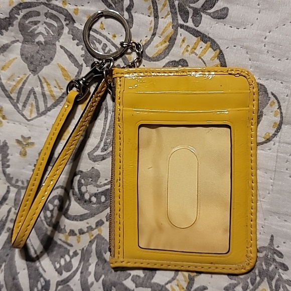 Coach Pineapple Wristlet Cardholder with Zipper Compartment - Picture 3 of 5